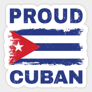 Proud Cuban Sticker